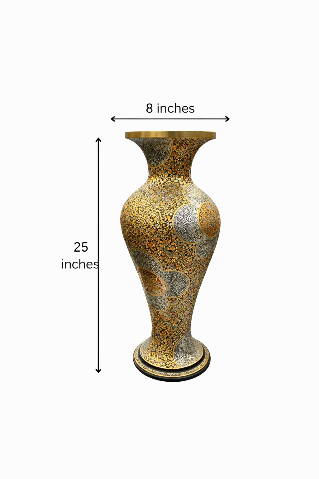 Handcrafted paper mache vase