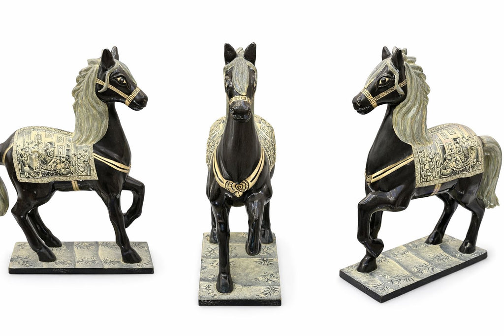 Handcrafted Kashmiri paper mache horse