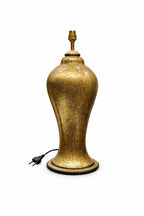 Handcrafted paper mache lamp