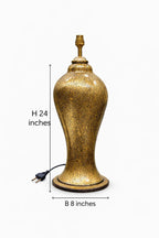 Handcrafted paper mache lamp