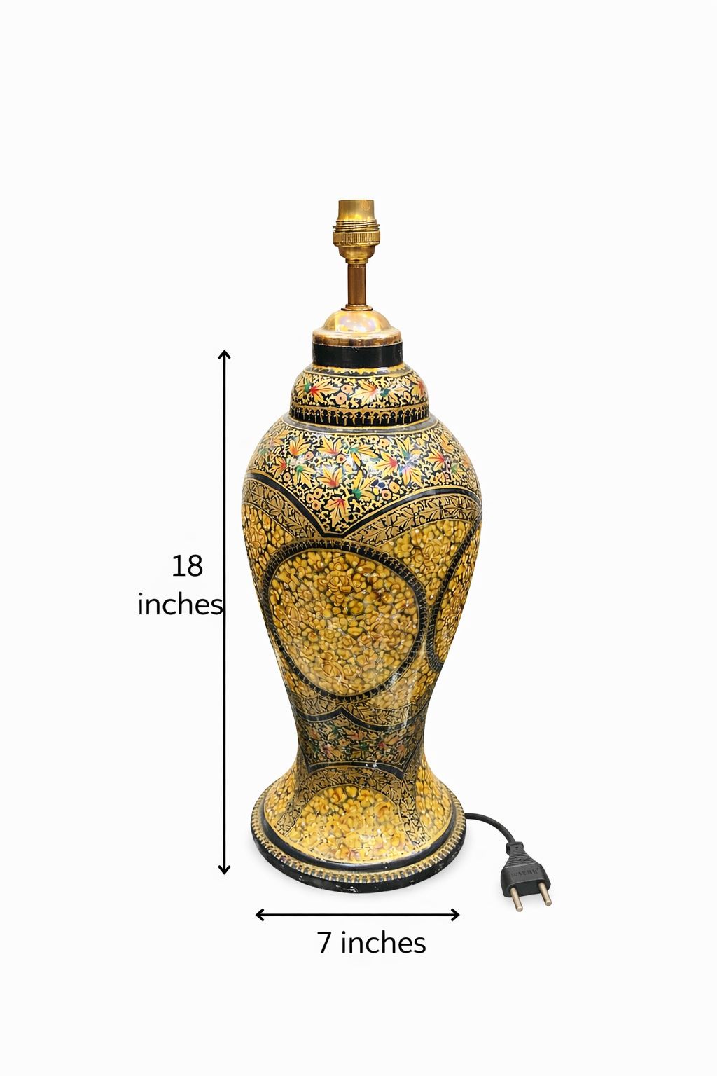 Kashmiri Paper-Mache lamp