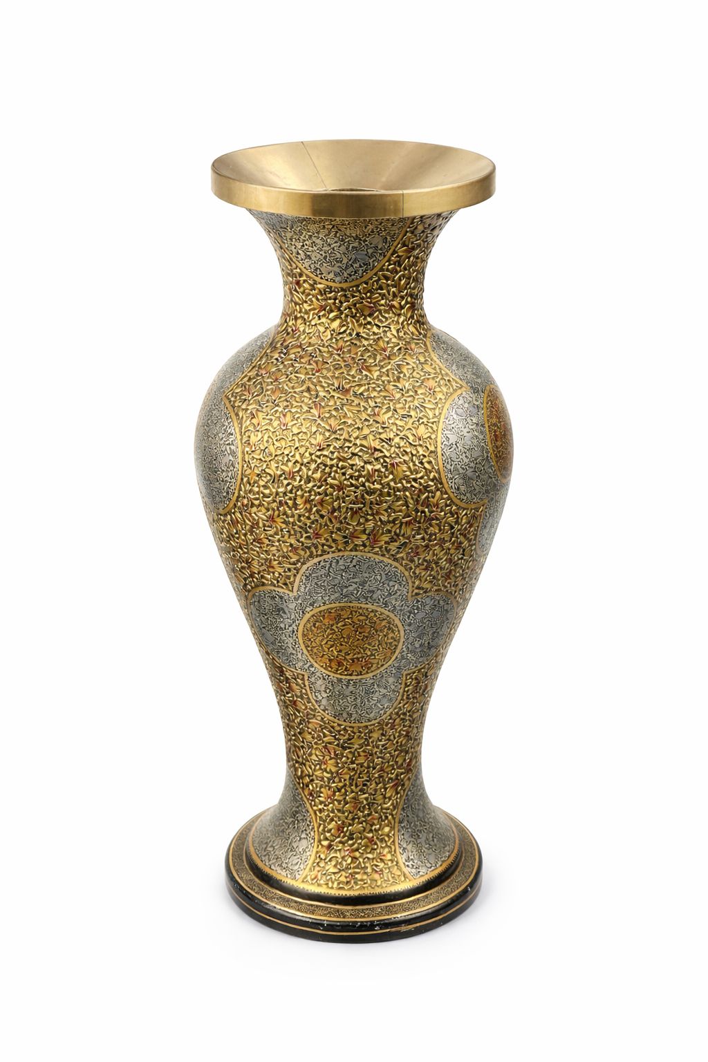 Handcrafted paper mache vase